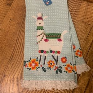Llama Embroidered Hand Towels